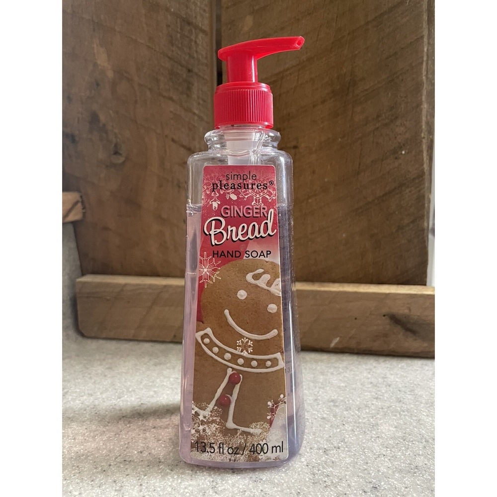 Simple Pleasures Gingerbread Cookie Hand Soap 13.5 oz Two Pumps Missing